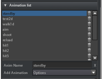 1. Animation List