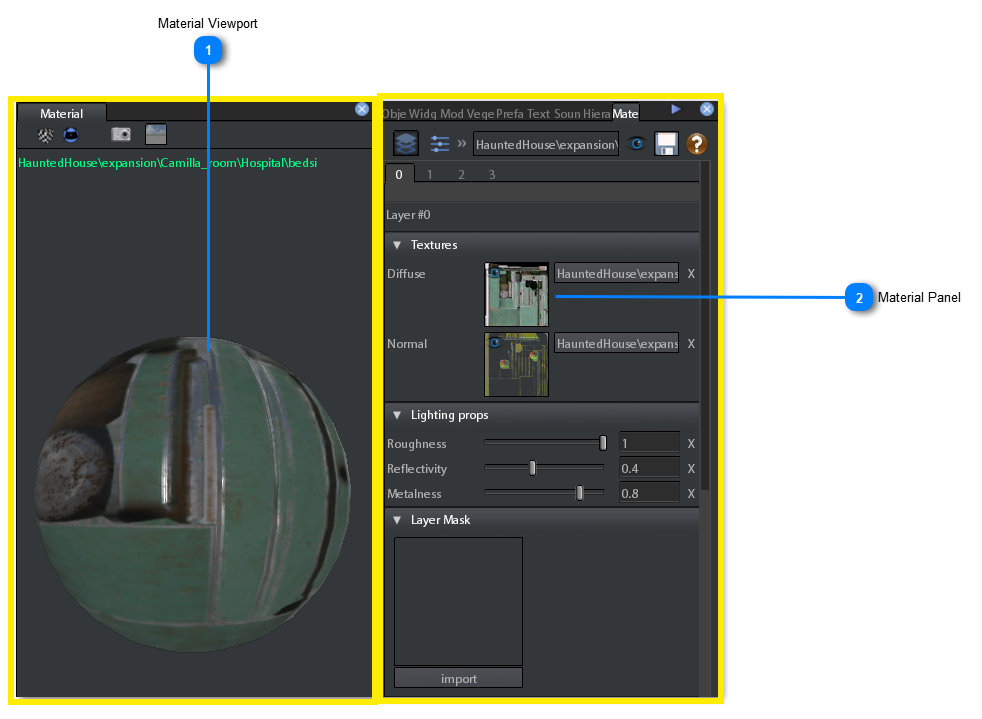 Material editor